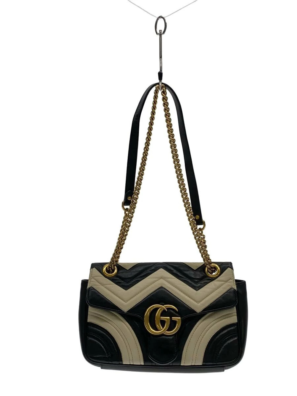 Gucci Shoulder Bag GG Marmont Quilted Leather Black